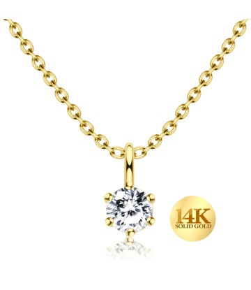 14K Gold Necklace 14KY-SPE-1298-4 (MOQ 10 pcs)